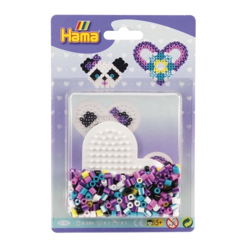 Hama Strijkkralen Blister Pack Panda + Hart 350 Stuks