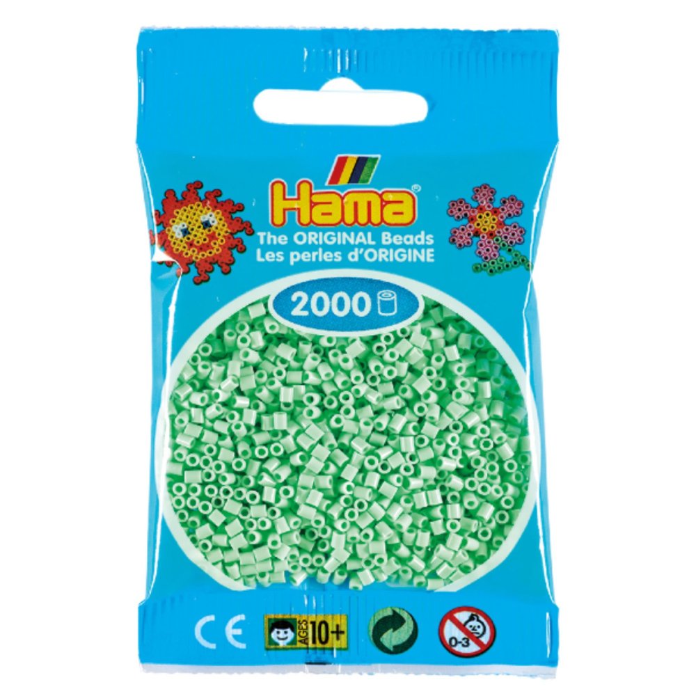 Hama Mini Strijkkralen 2000 Stuks Pastel Mint