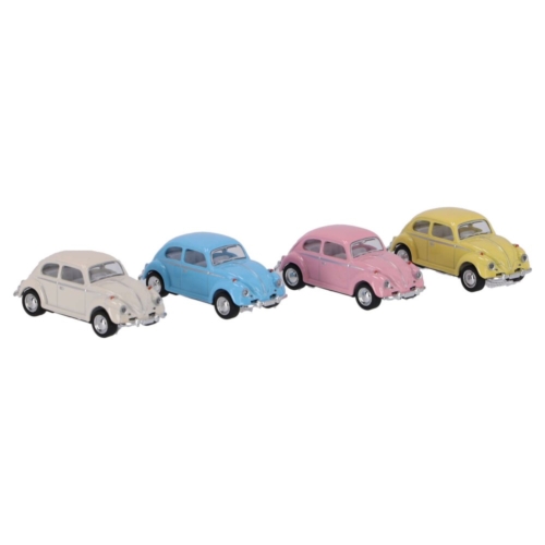 Auto Diecast Pull Back Beetle Classic 1:64 4  Assorti