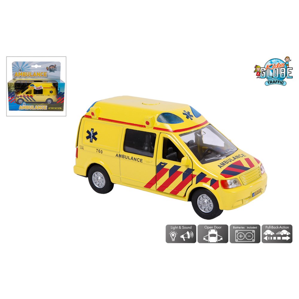 Auto Pull Back Ambulance Met Geluid