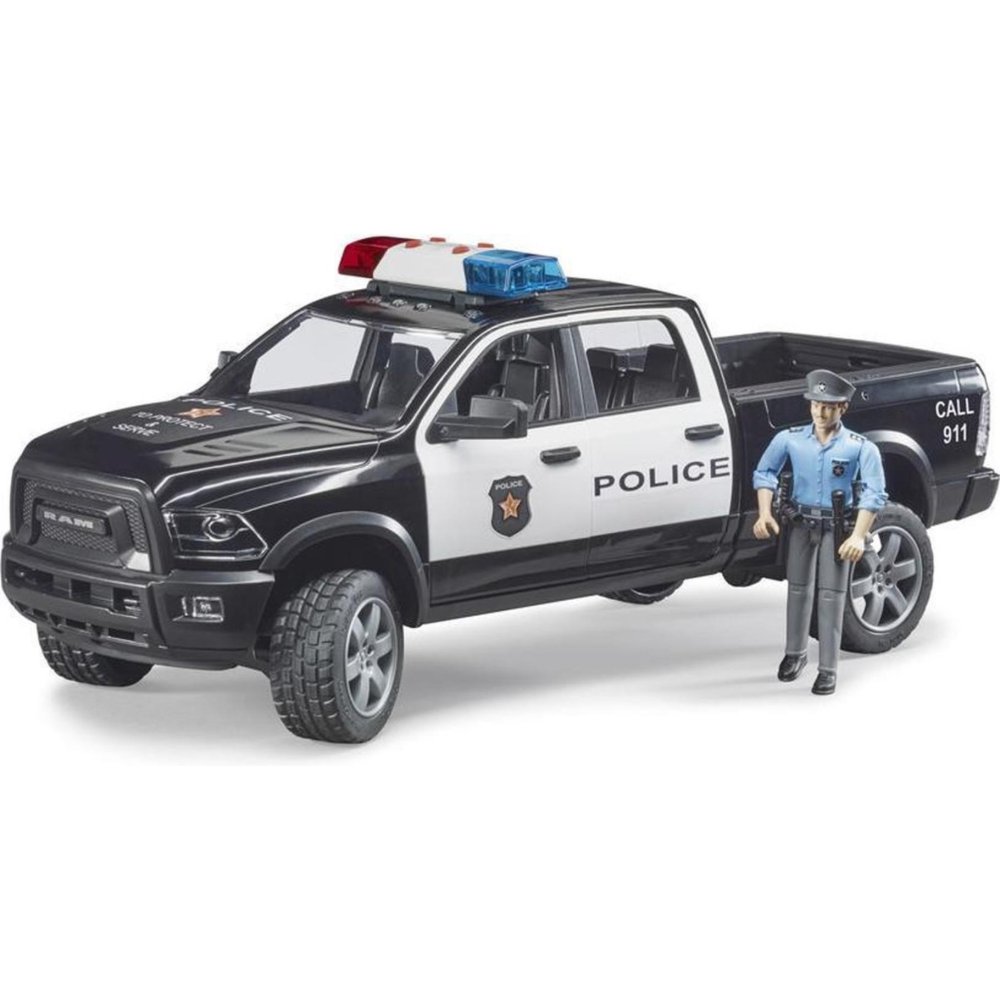 Bruder Auto Dodge Ram Politie Met Figuur