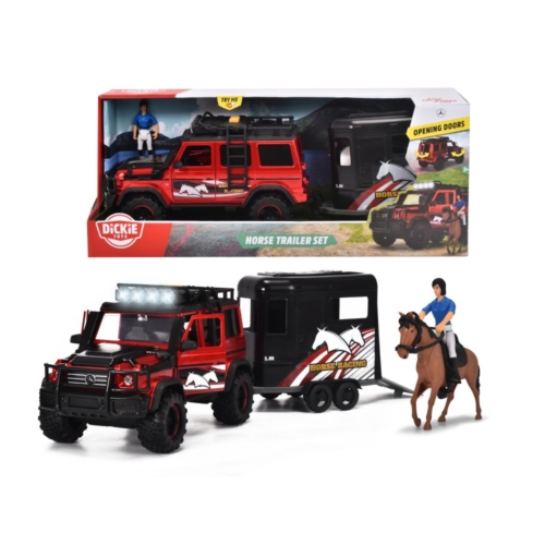 Dickie Toys Jeep Met Paardentrailer