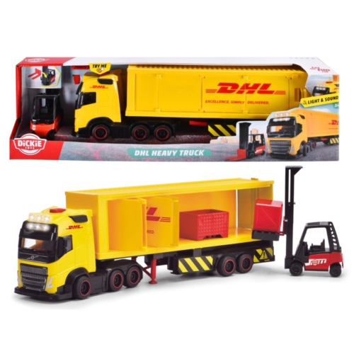 Dickie Toys vrachtwagen DHL met heftruck met licht en geluid