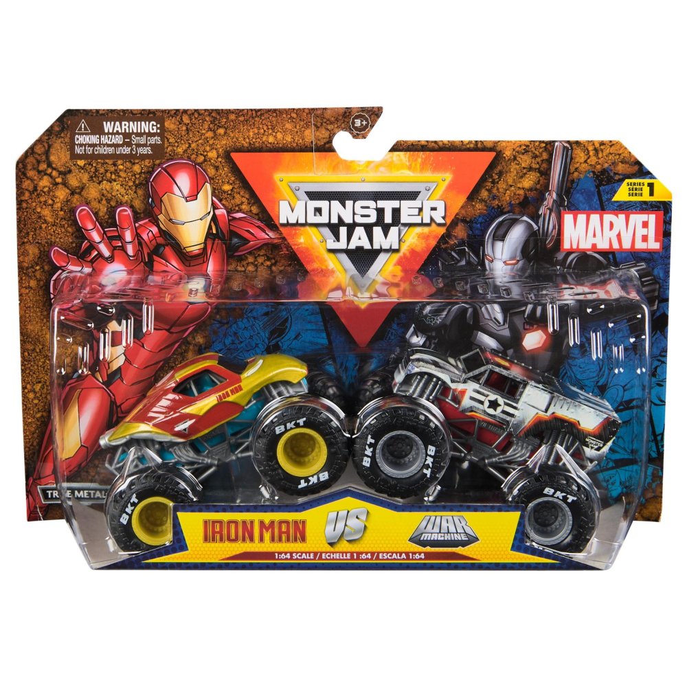 Monster Jam 1:64 2 pack Marvel (Ass)