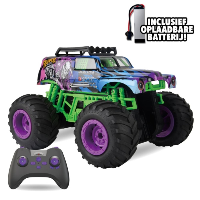 Radiografisch bestuurbare monster truck reaper