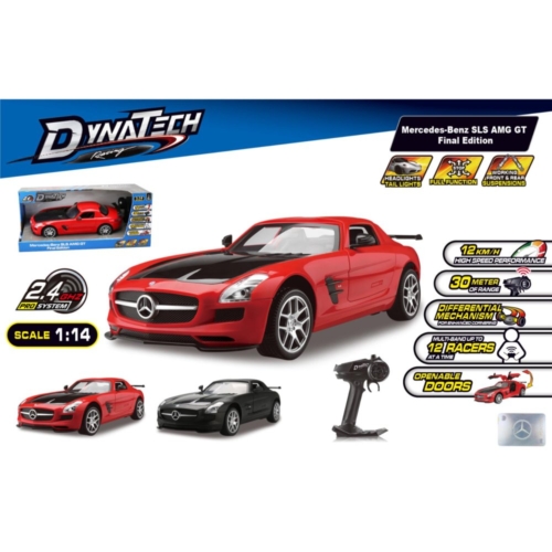 Radiografisch bestuurbare auto mercedes-benz 1:14 2.4g sls amg gt final edition zwart