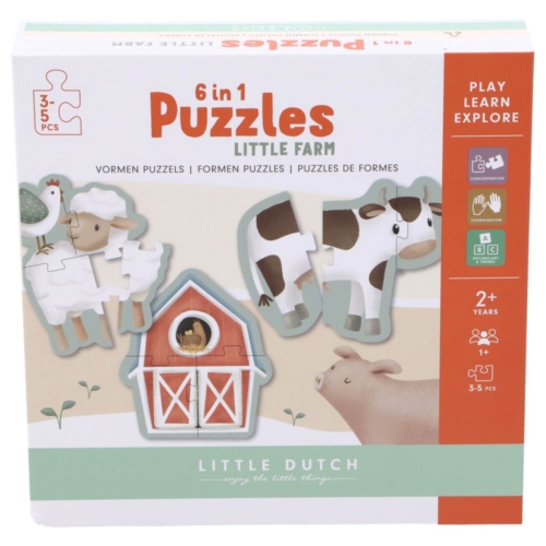 Little Farm 6 In 1 Puzzel