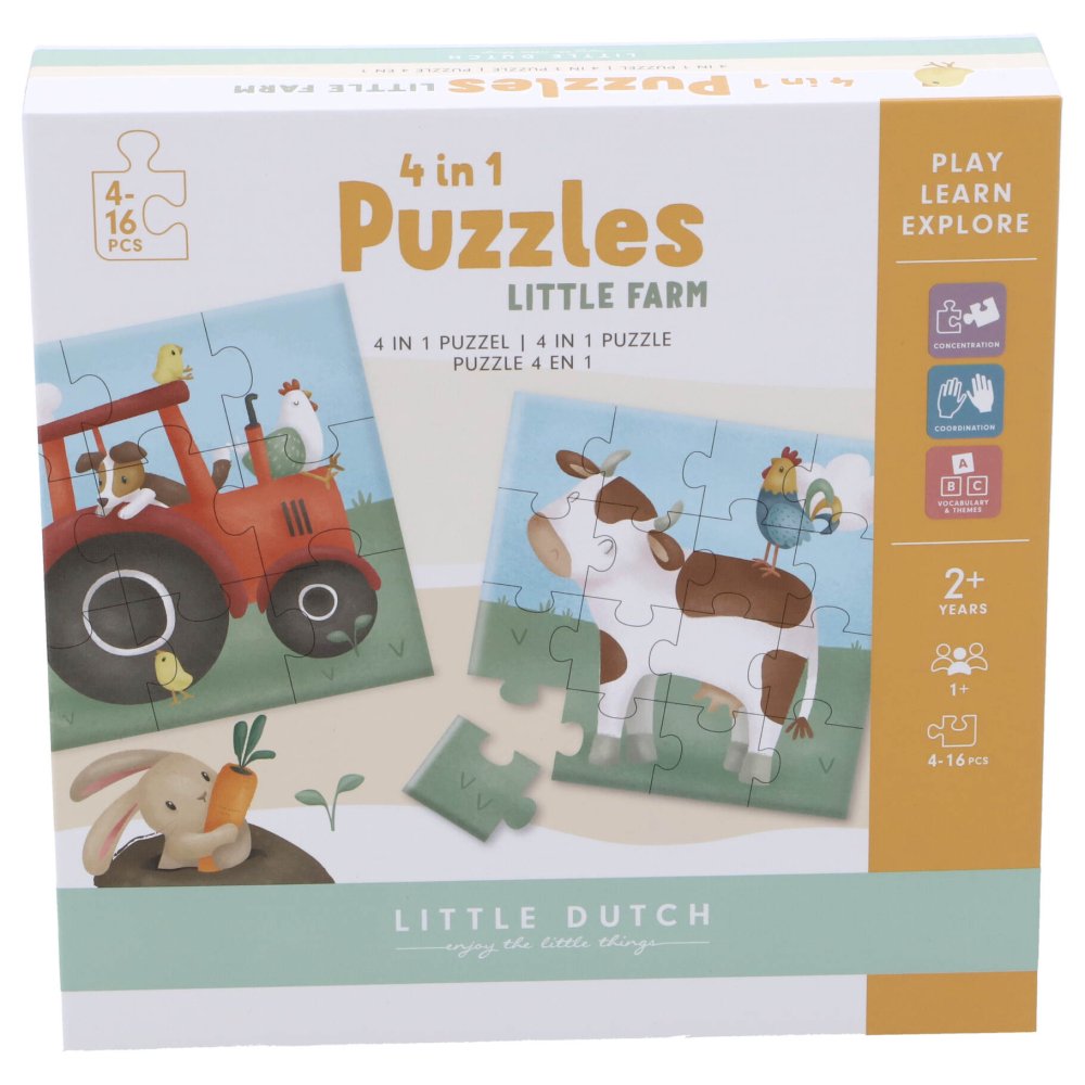 Little Farm 4 In 1 Puzzel