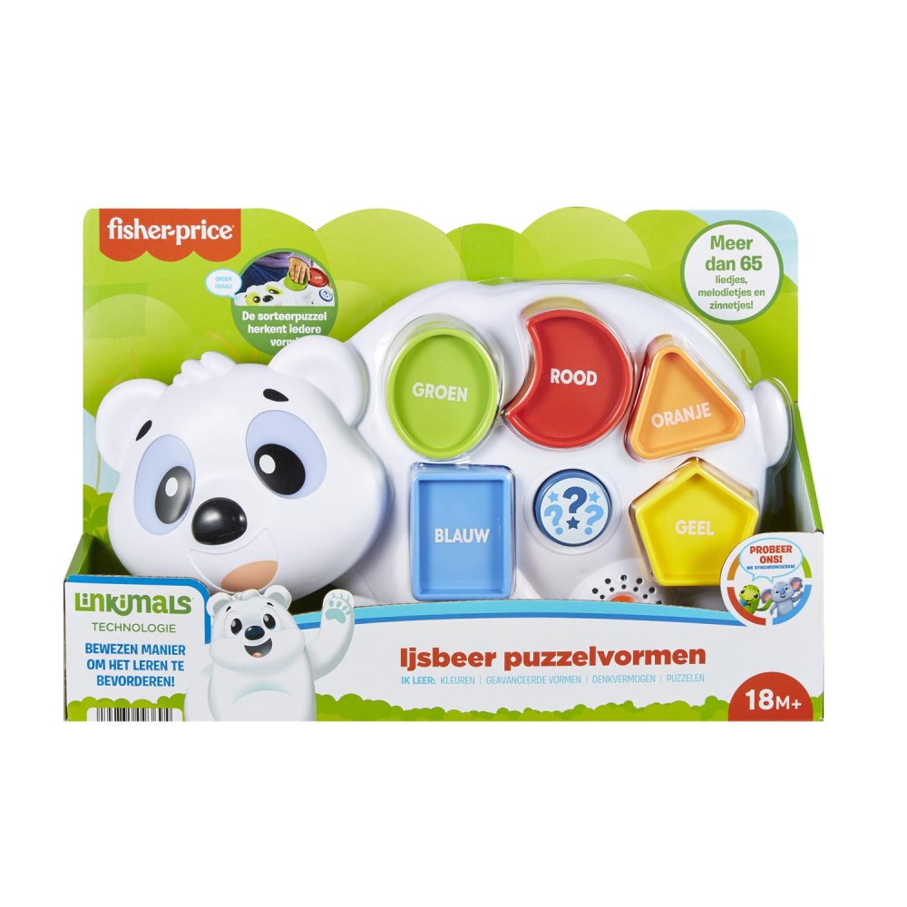 Fisher Price Linkimals Puzzlin Shapes Polar Bear  Nl