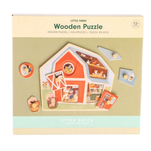 Little Farm Houten Puzzel