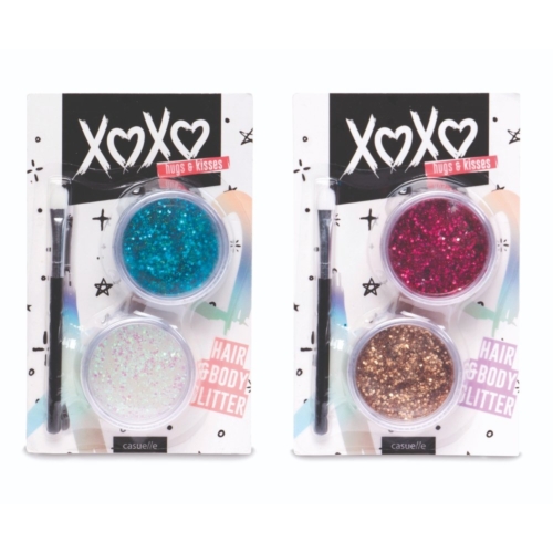 Casuelle XoXo Haar Glitter Set