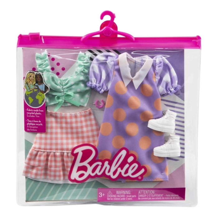 Barbie Fashion Polka Dot 2 Outfits