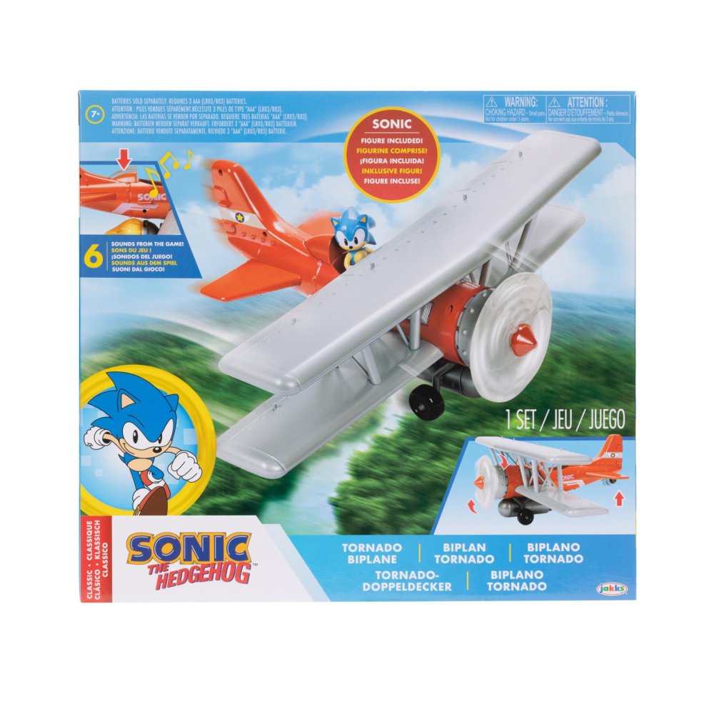 Sonic Tornado biplane inclusief 6