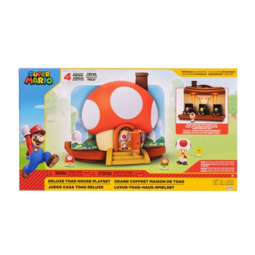 Super Mario toad huis deluxe voor figuren van 6