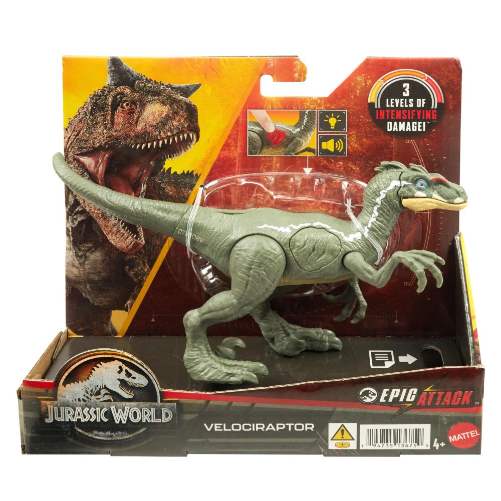 Jurassic World Epic Attack Velociraptor