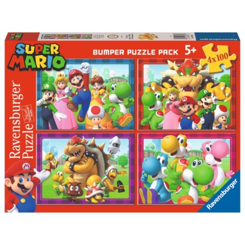 Ravensburger puzzel super mario 4 in 1 100 stukjes