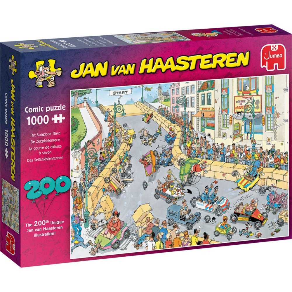 Jan Van Haasteren 200e Puzzel De Zeepkistenrace 1000 Stukjes