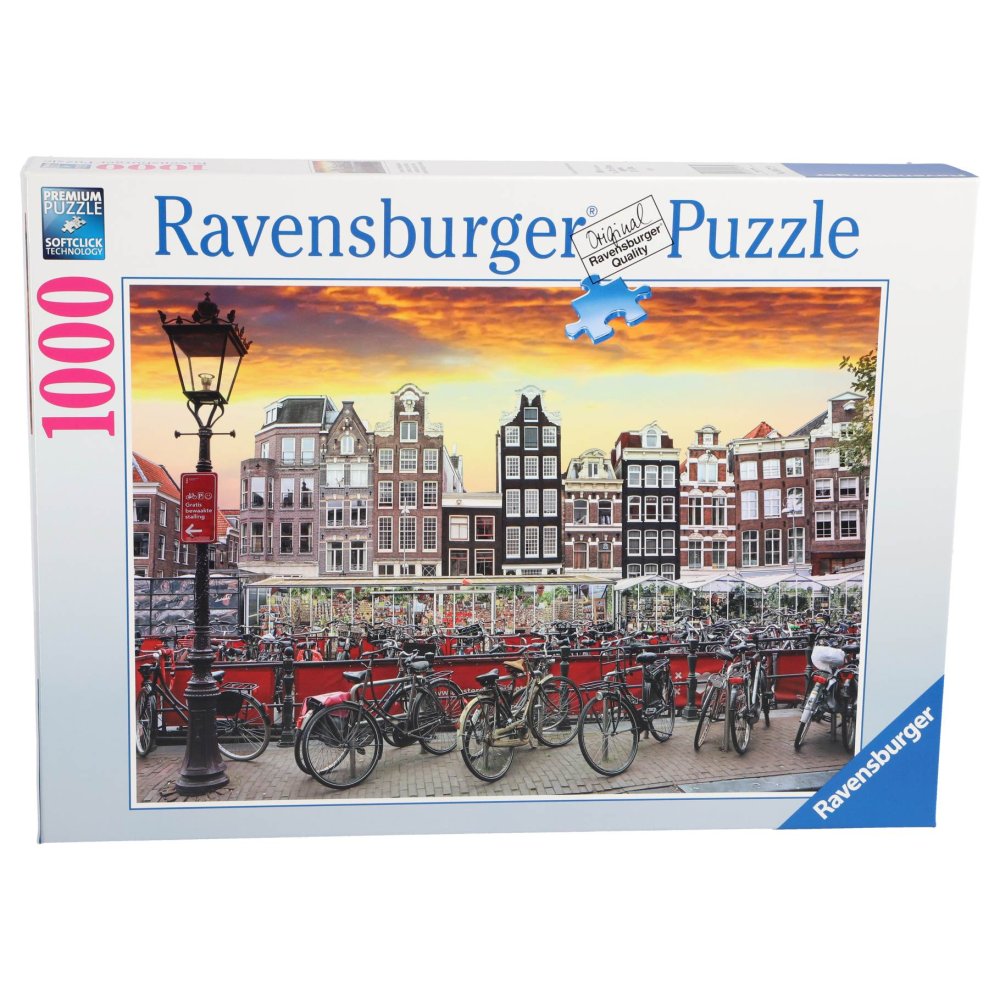 Ravensburger puzzel Amsterdam fietsenstalling 1000 stukjes