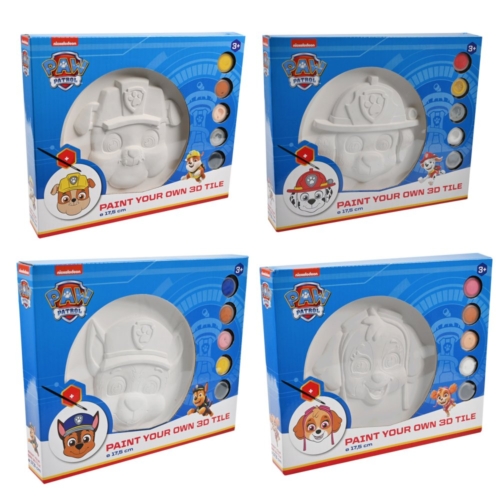 Paw Patrol Kleur Je Eigen 3D Tile