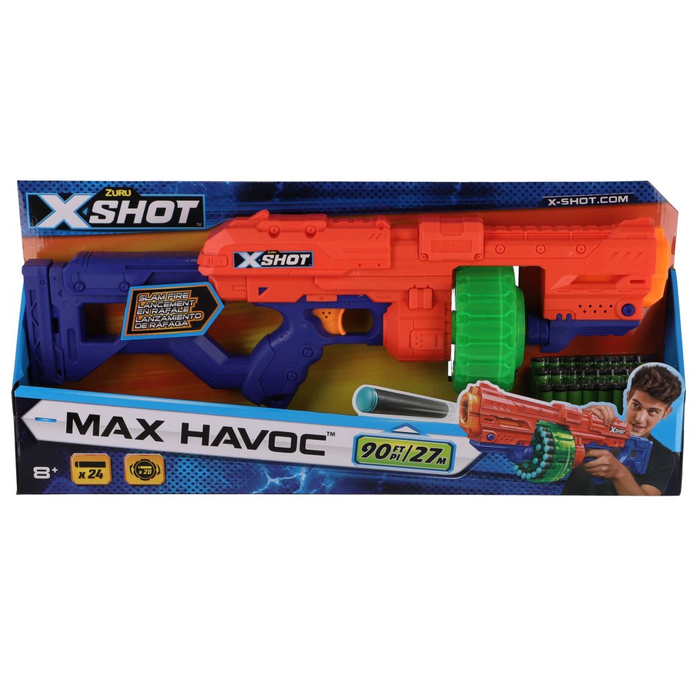 X-Shot Excel Havoc + 24 Darts