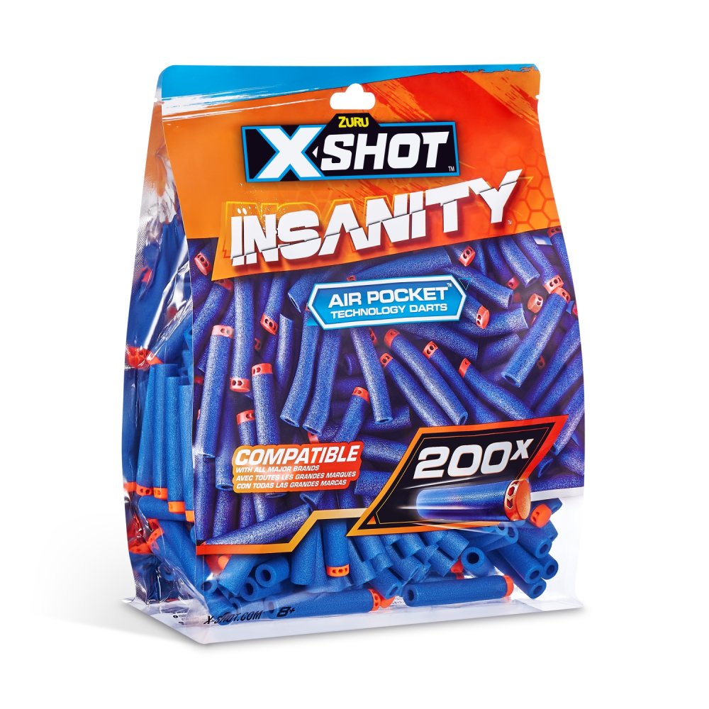 Zuru X-Shot insanity 200 darts pack refill