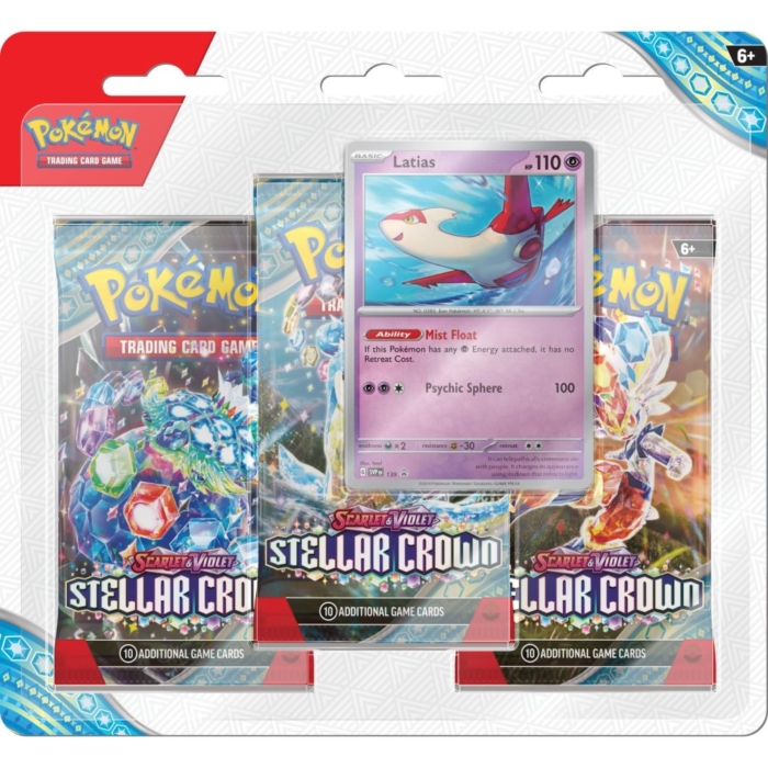 Pokémon TCG SV07 Stellar Crown 3 Booster Blister