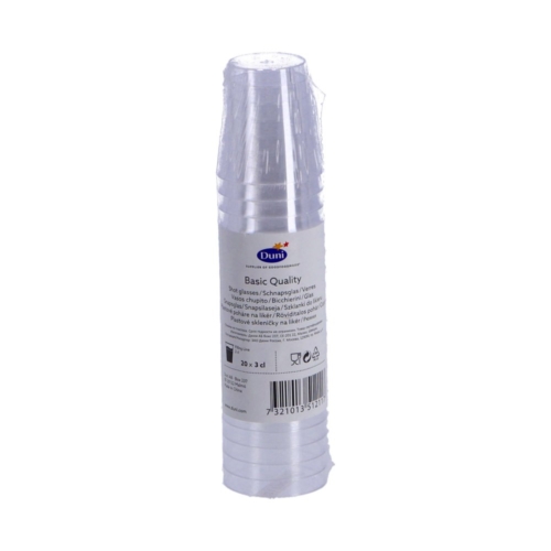 shotglas plastic 20 stuks