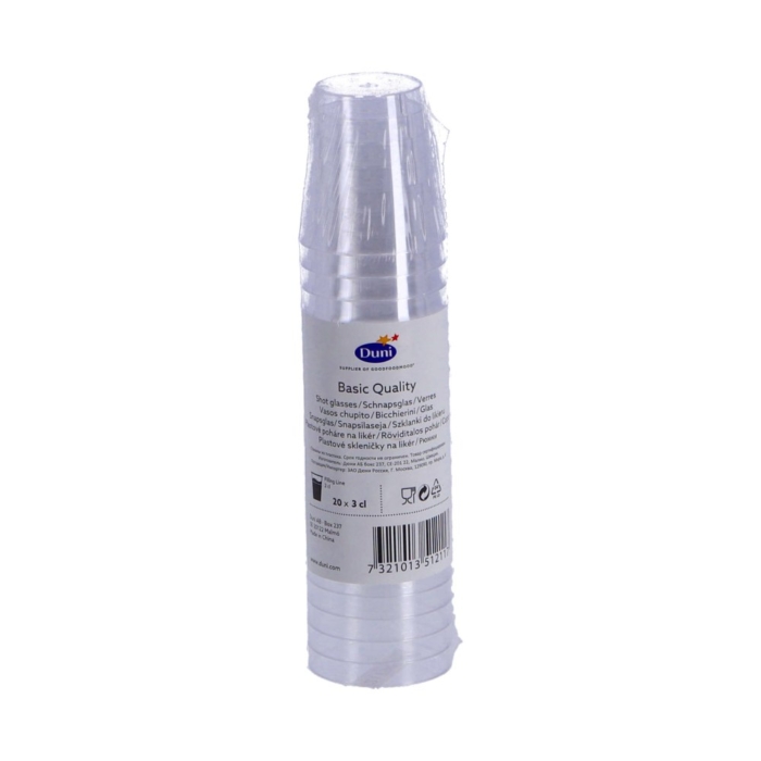 shotglas plastic 20 stuks