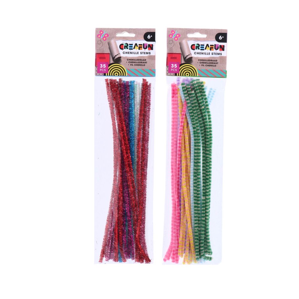 Creafun Chenille 35 stukjes 29 cm 2 assorti