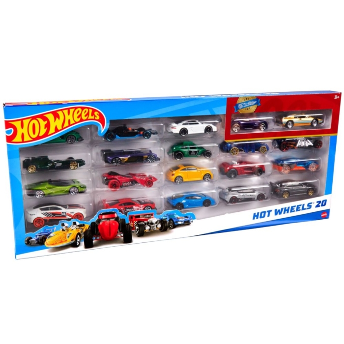 Hot Wheels Diecast 20 Autos Assorti