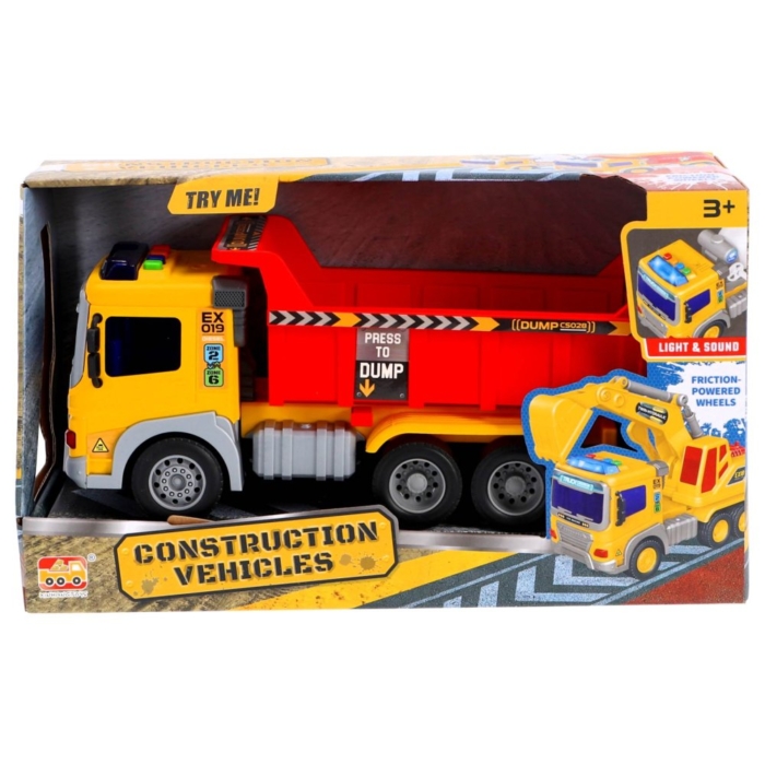 Constructie truck met licht en geluid