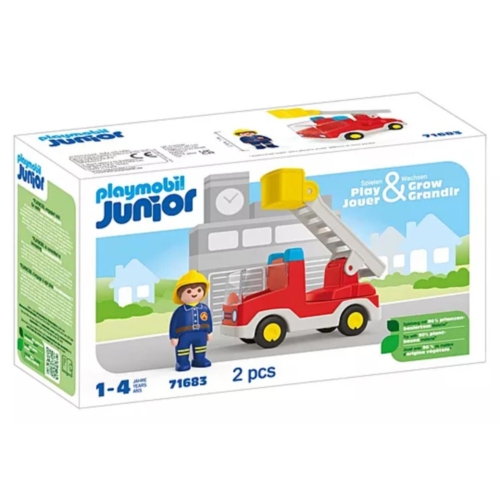 PlayMobil 71683 Junior Brandweerwagen Met Ladder