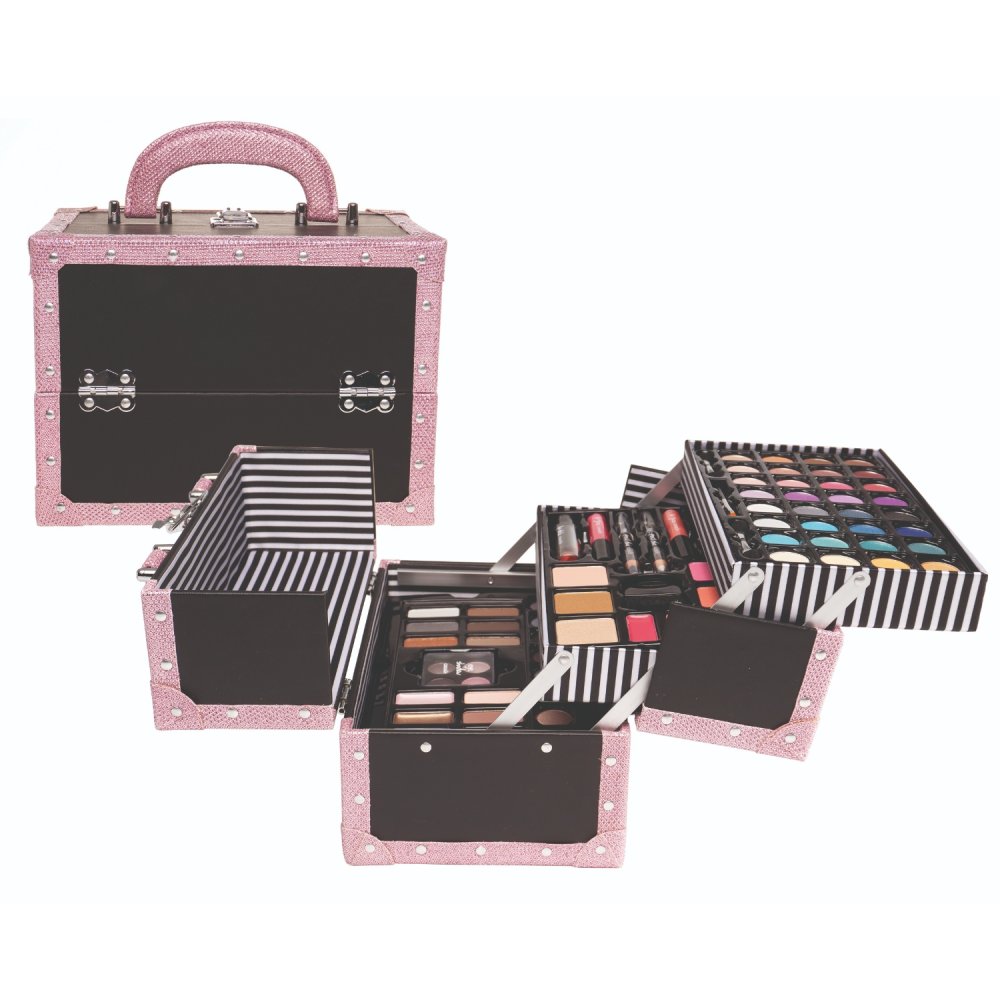 Casuelle MaKe-Up Koffer 3D Glitter-Pink Print