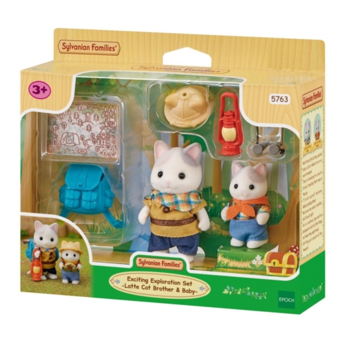 Sylvanian Family 5763 Duo avonturiers latte kat Broer En Baby