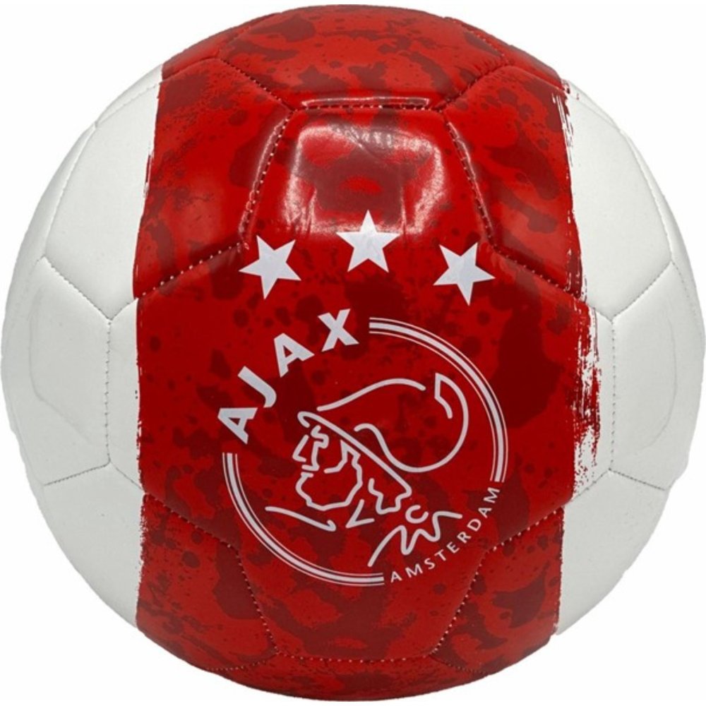 Ajax voetbal maat 5 baan wit-rood-wit