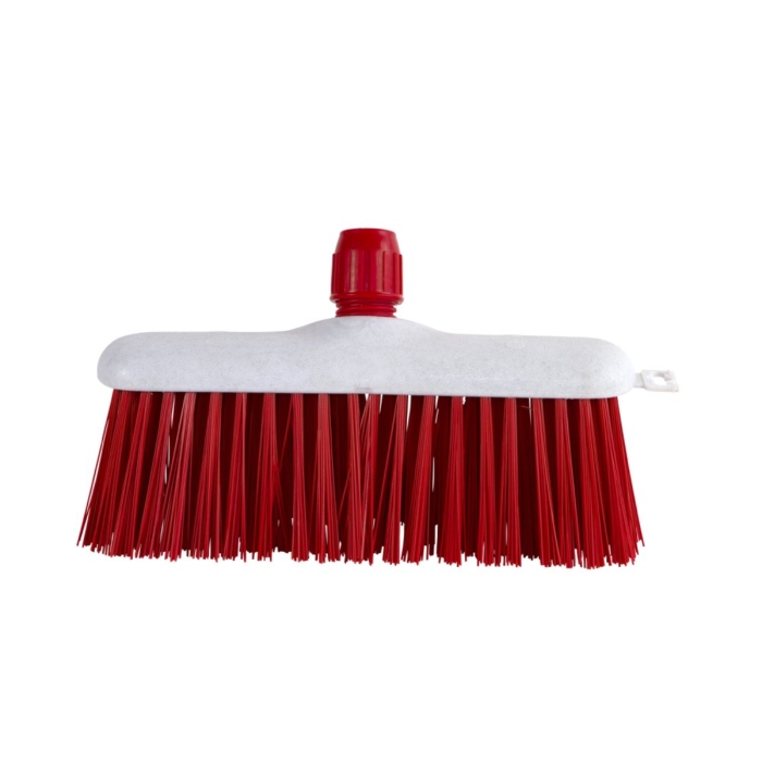 Luva sraatbezem kunststof 30 cm rood