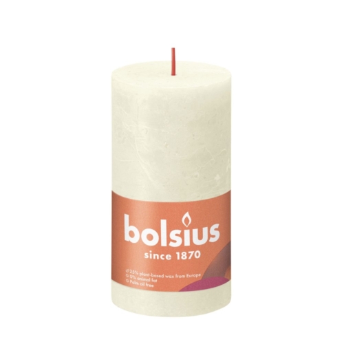 Bolsius Stompkaars Rustiek soft parel 130x68 mm