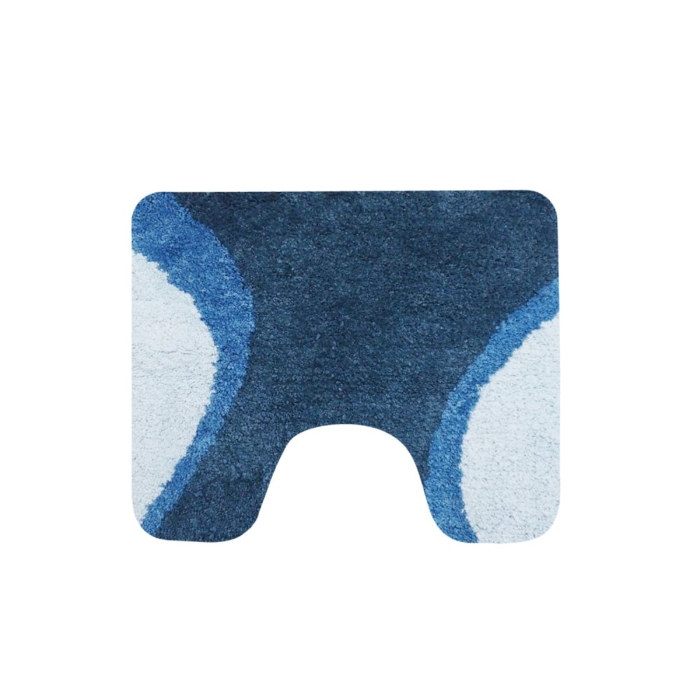 Dutch House Metz toiletmat 60 x 50 cm blauw