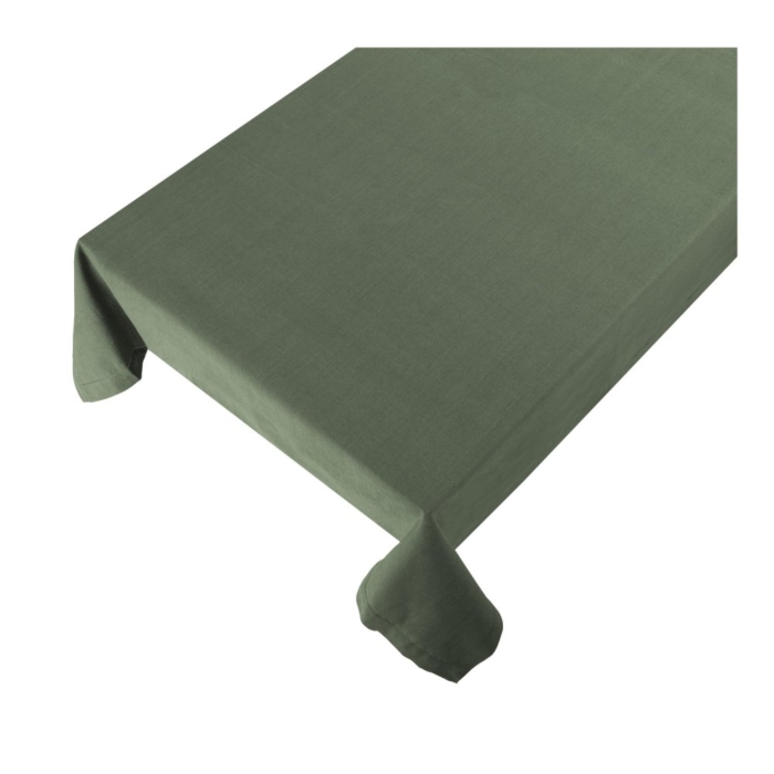 Linen & More Tafelkleed Indi Army Green 140 x 250 cm