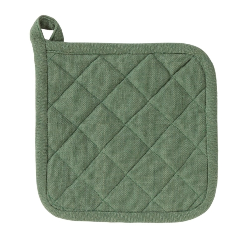 Linen And More Pannenlap Indi Army Green  20 x 20 Cm