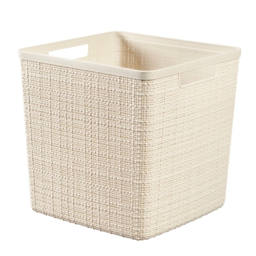 Curver Jute Mand vierkant 17 l off white