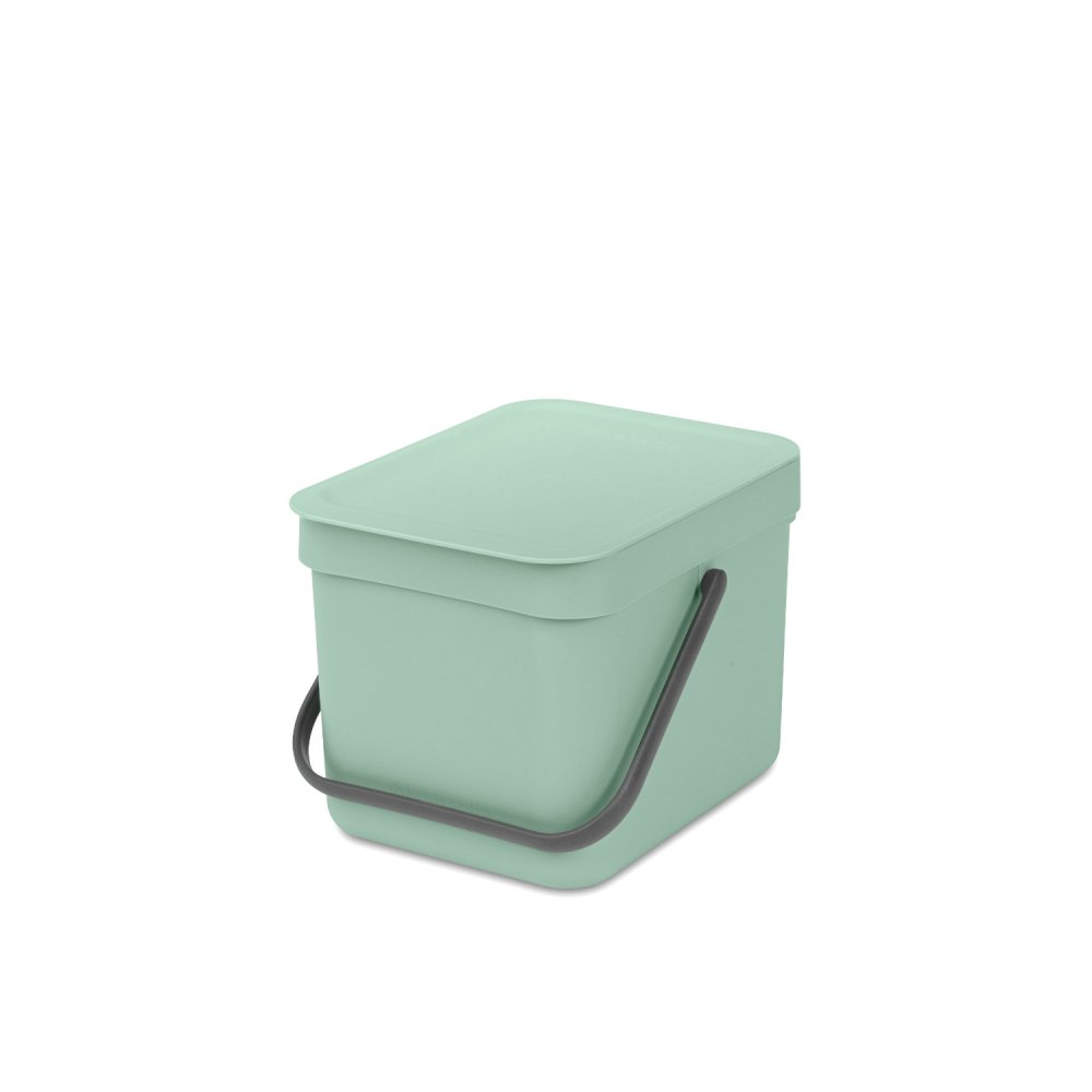 Brabantia afvalemmer Sort & Go 6L Jade Green