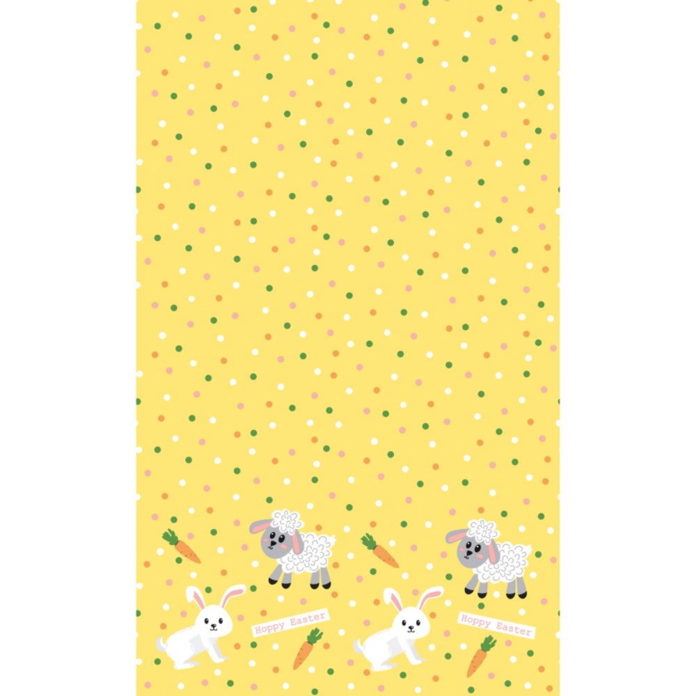 Paas Tafellaken Hoppy Easter 138x220 cm