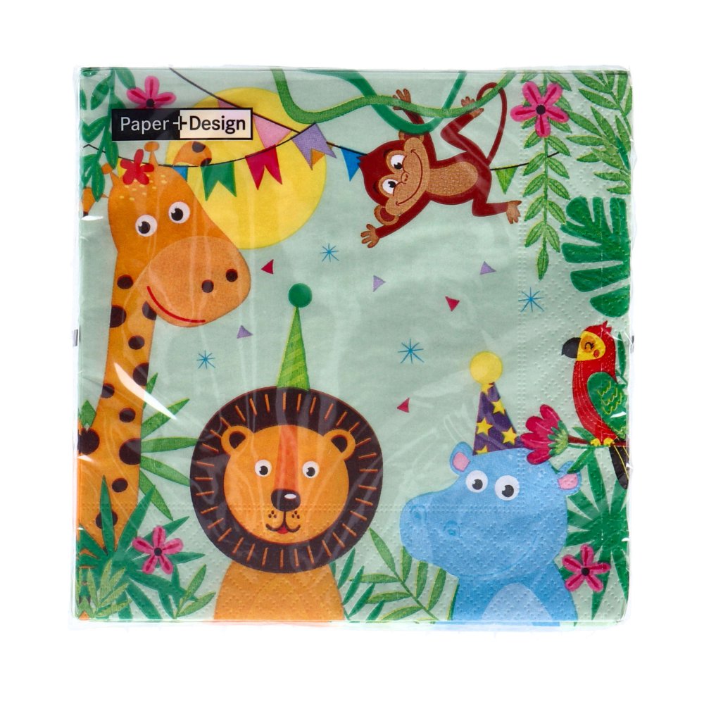 Servetten Party Animals 33x33 cm