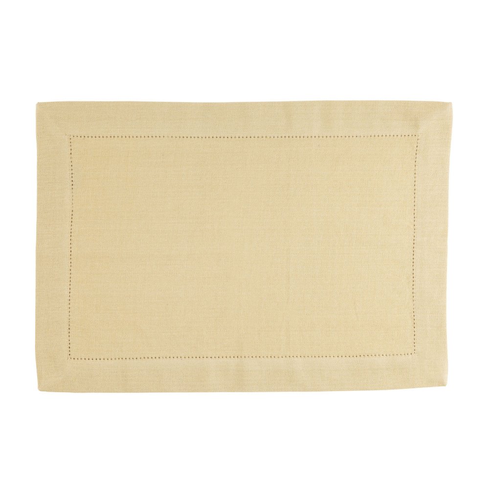 Placemat Indi pampas yellow 35 x 50 cm set of 4