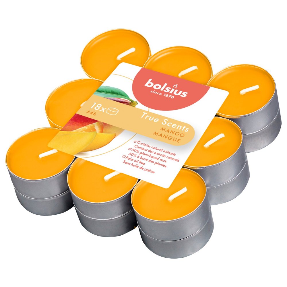 Bolsius True Scents Mango Geurtheelichten 4u