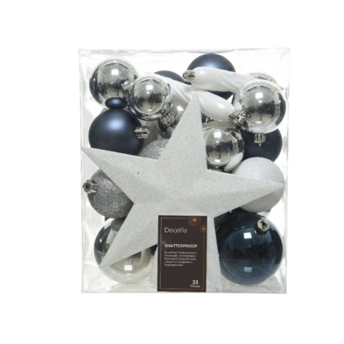 Kerstballen kunststof shiny