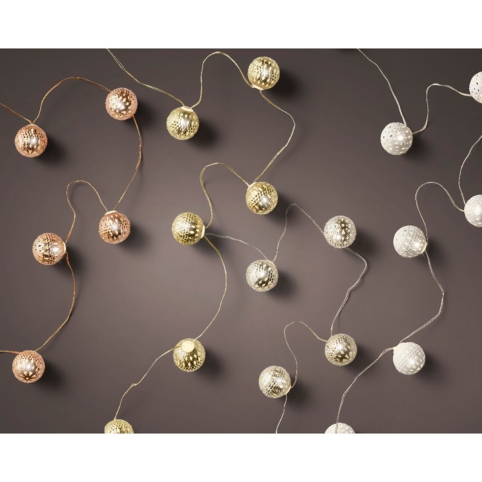 Micro LED deco string lights steady BO binnen 4ass