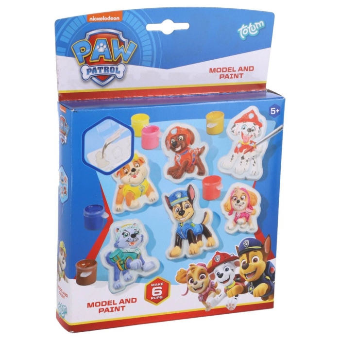 Paw Patrol gips gieten 6 stuks