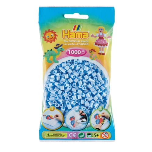 Hama Strijkkralen 1000 Stuks IJsblauw Pastel